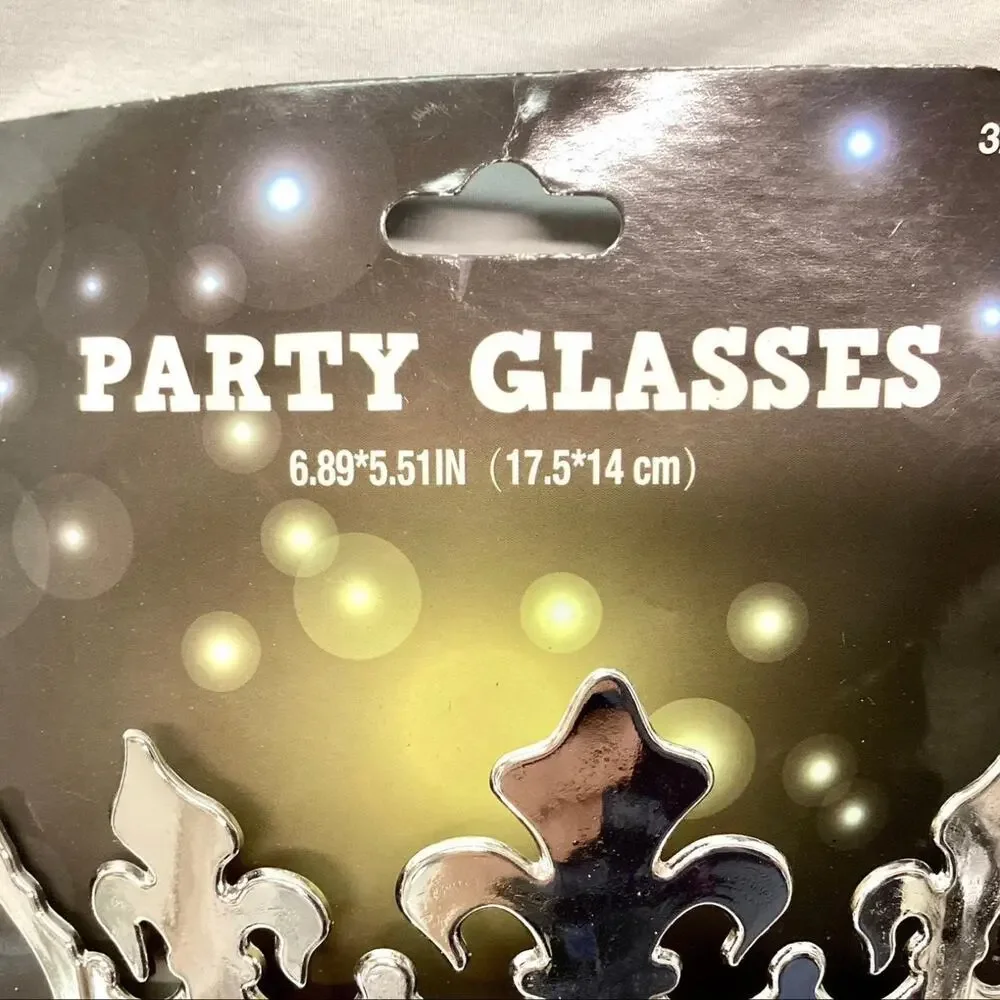Silver jeweled crown sunglasses party